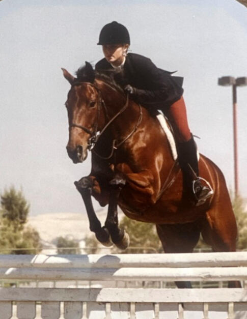 Kaia riding Fine Line